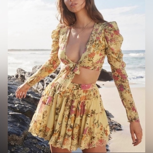 Hemant and Nandita pria floral crop top NWT - Picture 3 of 7